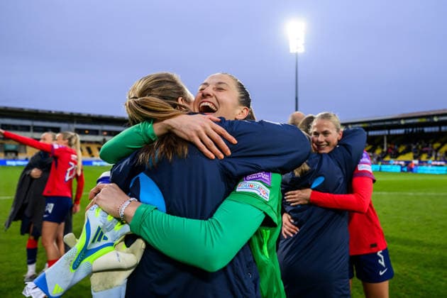 260414 goalkeeper Cecilie Fiskerstrand of Norway after the FIFA Women s World Cup Qualifier football match between Norway and Slovenia on April 14, 2026 in Lillestrom. Photo: Vegard Grott BILDBYRAN kod VG VG0919 bbeng fotball soccer football fotboll FIFA World Cup, WM, Weltmeisterschaft, Fussball qualifiers vm-kvalifisering kvinner vm kvalik landskamp dam norge norway slovenien slovenia Copyright: VEGARDxGRoTT BB260414VG040