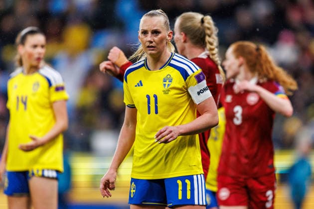 260414 Stina Blackstenius of Sweden during the FIFA Women s World Cup Qualifier football match between Sweden and Denmark on April 14, 2026 in Gothenburg. Photo: Michael Erichsen BILDBYRAN COP 89 CS0928 fotboll football soccer fotball vm-kval kval fifa womens world cup qualifier qualifier sverige sweden danmark denmark dam bbeng women kvinner Copyright: MICHAELxERICHSEN BB260414MI049