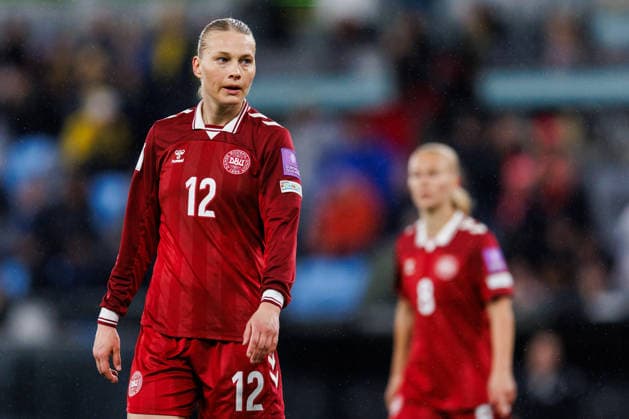 260414 Stine Sandbech of Denmark during the FIFA Women s World Cup Qualifier football match between Sweden and Denmark on April 14, 2026 in Gothenburg. Photo: Michael Erichsen BILDBYRAN COP 89 CS0928 fotboll football soccer fotball vm-kval kval fifa womens world cup qualifier qualifier sverige sweden danmark denmark dam bbeng women kvinner Copyright: MICHAELxERICHSEN BB260414MI054