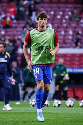 Atletico de Madrid vs. FC Barcelona, Barca on the 2025 26 UEFA Champions League Quarter-Final Second Leg match UEFA champions league - Atletico de Madrid vs FC Barcelona, MADRID,SPAIN, 14 April: Le Normand of Atletico de Madrid during the UEFA Champions League 2025 26 Quarter-Final second Leg match between Atletico de Madrid and FC Barcelona at Riyadh Air Metropolitano Stadium. Madrid Madrid Spain Copyright: xAlejandroxMatiasx