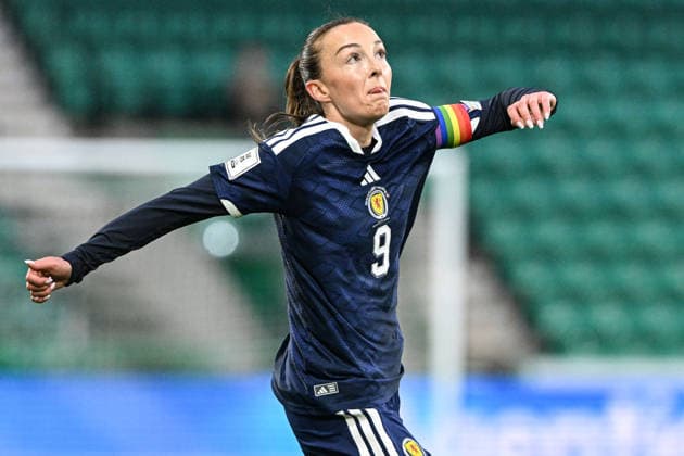 Scotland Women v Belgium Women FIFA Women s World Cup 2027 Qualifier Caroline Weir of Scotland Women during the FIFA Women s World Cup 2027 Qualifier Group H match at Easter Road, Edinburgh 14 04 2026 UK Newspapers OUT Copyright: xJamiexJohnstonx FIL-23286-0095