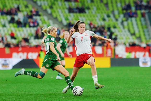 14.04.2026 GDANSK, STADION POLSAT ARENA , PILKA NOZNA KOBIET ( WOMEN S FOOTBALL) ELIMINACJE MISTRZOSTWA SWIATA KOBIET BRAZYLIA FIFA World Cup, WM, Weltmeisterschaft, Fussball 2027 ( FIFA WOMEN S WORLD CUP QUALIFICATION 2027 ) MECZ POLSKA - IRLANDIA ( GAME POLAND - IRELAND) NZ. PATRYCJA SARAPATA FOTO RADOSLAW JOZWIAK CYFRASPORT NEWSPIX.PL --- Newspix.pl  RA2_1807