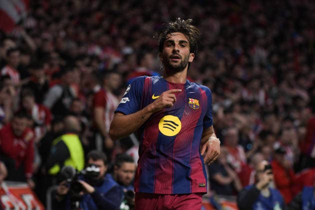 UEFA Champions League Quarter Finals Atletico Madrid v Barcelona Ferran Torres of FC Barcelona, Barca celebrate his goal during the UEFA Champions League Quarter Finals match Atletico Madrid vs Barcelona at Riyadh Air Metropolitano, Madrid, Spain on 14 April 2026 (Photo by Samuel Carreno News Images) Madrid Riyadh Air Metropolitano Madrid Spain Copyright: xSamuelxCarreno NewsxImagesx