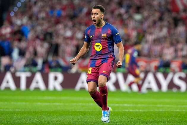 FC Barcelona, Barca s Eric Garcia celebrates goal during Champions League 2025 2026, Quarter-finals 2nd leg match. April 14 ,2026. (20260414133)