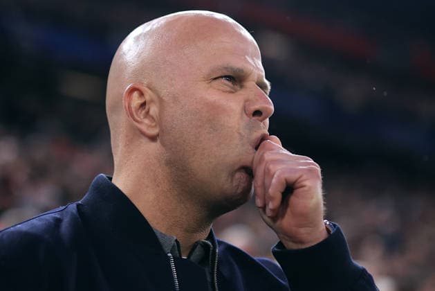 Liverpool v Paris Saint-Germain 14th April 2026 - UEFA Champions League - Quarter Final (2nd Leg) - Liverpool v Paris Saint-Germain - Liverpool manager Arne Slot - Photo: Simon Stacpoole Offside. Liverpool UK Copyright: xSimonxStacpoolexOffside