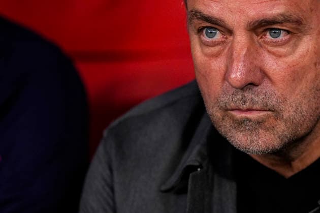 April 14, 2026, Madrid, Madrid, Spain: Hansi Flick, head coach of FC Barcelona, Barca looks on during the UEFA Champions League 2025 26 Quarter-Final Second Leg match between Atletico de Madrid and FC Barcelona at Riyadh Air Metropolitano on April 14, 2026, in Madrid, Spain. Atletico De Madrid V FC Barcelona - UEFA Champions League 2025 26 Quarter-Final Second Leg  - ZUMAa181 20260414_zaa_a181_242 Copyright: xOscarxJ.xBarrosox
