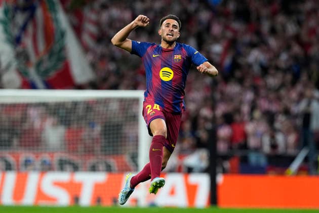 ATLETICO DE MADRID v FC Barcelona, Barca CHAMPIONS LEAGUE 2025 2026. QUARTER-FINALS 2ND LEG MATCH. FC Barcelona s Eric Garcia celebrates goal during Champions League 2025 2026, Quarter-finals 2nd leg match. April 14 ,2026. (ALTERPHOTOS Acero) MadridSpain  Copyright: xAcerox