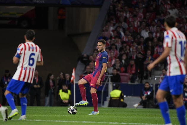 UEFA Champions League Quarter Finals Atletico Madrid v Barcelona Eric Garcia of FC Barcelona, Barca during the UEFA Champions League Quarter Finals match Atletico Madrid vs Barcelona at Riyadh Air Metropolitano, Madrid, Spain on 14 April 2026 (Photo by Samuel Carreno News Images) Madrid Riyadh Air Metropolitano Madrid Spain Copyright: xSamuelxCarreno NewsxImagesx
