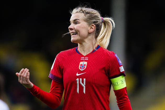 260414 Ada Hegerberg of Norway during the FIFA Women s World Cup Qualifier football match between Norway and Slovenia on April 14, 2026 in Lillestrom. Photo: Marius Simensen BILDBYRAN COP 238 VG0919 bbeng dam FIFA World Cup, WM, Weltmeisterschaft, Fussball qualifiers football fotball fotboll landskamp norge norway slovenia slovenien soccer vm kvalik vm-kvalifisering kvinner Copyright: MARIUSxSIMENSEN BB260414BB938