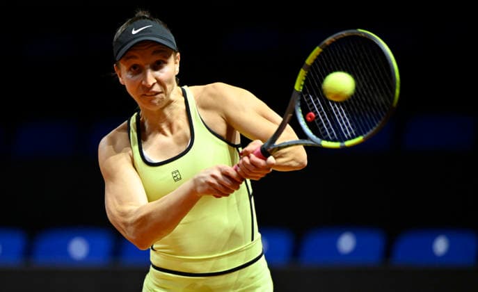 Tamara Korpatsch (GER) Aktion Tennis Damen Porsche-Cup Porsche Tennis Grand Prix GP Stuttgart 2026 Porsche Arena 11-19.04.2026 DFL REGULATIONS PROHIBIT ANY USE OF PHOTOGRAPHS AS IMAGE SEQUENCES AND OR QUASI-VIDEO Tennis Damen Porsche-Cup Porsche Tennis Grand Prix GP Stuttgart 2026