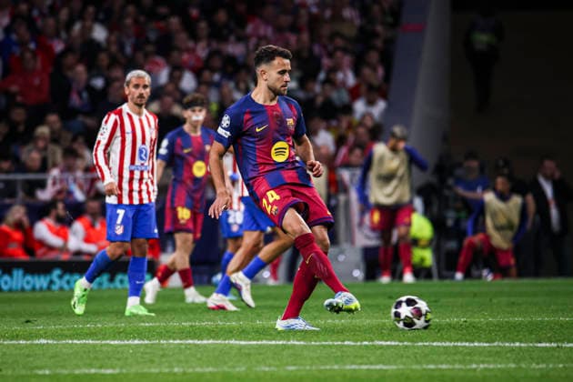 Atletico de Madrid vs. FC Barcelona, Barca on the 2025 26 UEFA Champions League Quarter-Final Second Leg match UEFA champions league - Atletico de Madrid vs FC Barcelona, MADRID,SPAIN, 14 April: Eric Garcia of FC Barcelona during the UEFA Champions League 2025 26 Quarter-Final second Leg match between Atletico de Madrid and FC Barcelona at Riyadh Air Metropolitano Stadium. Madrid Madrid Spain Copyright: xAlejandroxMatiasx
