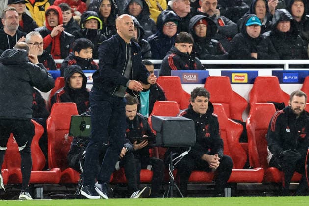 RECORD DATE NOT STATED 14th April 2026; Anfield, Liverpool, Merseyside, England; UEFA Champions League Football, Liverpool versus Paris Saint Germain; Liverpool manager Arne Slot follows the action from the touchline DavidxBlunsden