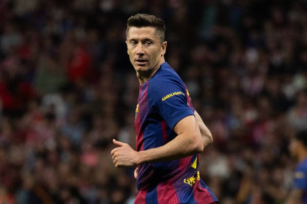 April 14, 2026, Barcelona, Barcelona, Spain: Robert Lewandowski of FC Barcelona, Barca in action during the UEFA Champions League Quarter Final second leg match between Atletico de Madrid and FC Barcelona at Riyadh Air Metropolitano on April 14, 2026 in Madrid, Spain. Barcelona Spain - ZUMAs316 20260414_znp_s316_080 Copyright: xMartixSeguraxRamonedax