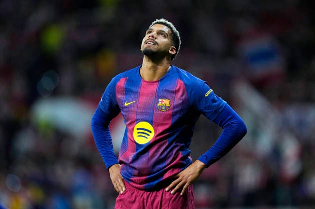 ESP: Atletico de Madrid - FC Barcelona, Barca UEFA Champions League. Quarter-Finals, second leg. Ronald Araujo of FC Barcelona at full time during the UEFA Champions League match, Quarter-Finals, second leg, between Atletico de Madrid and FC Barcelona played at Riyadh Metropolitano Stadium on April 14, 2026 in Madrid. kpng Copyright: xCesarxCebollax xPRESSINPHOTOx PS_260416_BAR_ATM_2526_104