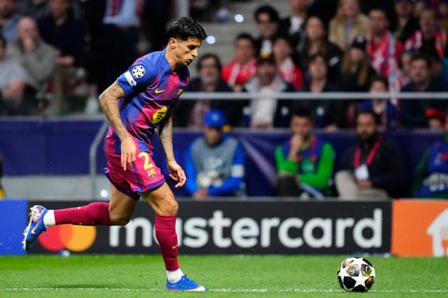 Atletico de Madrid v FC Barcelona, Barca - UEFA Champions League 2025 26 Quarter-Final Second Leg Joao Cancelo right-back of Barcelona and Portugal during the UEFA Champions League 2025 26 Quarter-Final Second Leg match between Club AtlÃ tico de Madrid and FC Barcelona at Estadio Riyadh Air Metropolitano on April 14, 2026 in Madrid, Spain. Madrid Spain  Copyright: xJosexBretonx originalFilename:bretonhernandez-atletico260414_npgaN.jpg