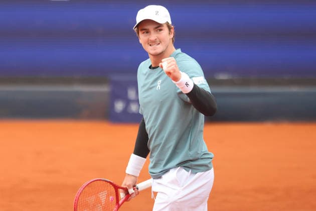 Joao Fonseca (FRA) Jubel, jubelt Tennis BMW Open by Bitpanda 2026 ATP, Tennis Herren 500 München 15.04.2026 FOTO: Mladen Lackovic LakoPress