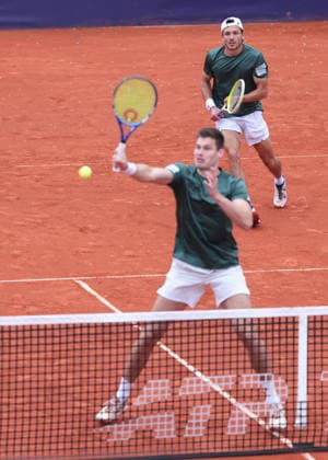 Jakob Schnaitter (umgedrehte Kappe), Mark Wallner, Herren Doppel, Men s Doubles Copyright: xJuergenxHasenkopfx