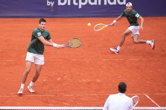 Jakob Schnaitter (umgedrehte Kappe), Mark Wallner, Herren Doppel, Men s Doubles Copyright: xJuergenxHasenkopfx