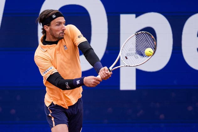 MUNICH, GERMANY - APRIL 15: Arthur Rinderknech (FRA) during the BMW Open by Bitpanda Singles match between Arthur Rinderknech (FRA) vs Joao Fonseca (BRA) at MTTC Iphitos on April 15, 2026 in Munich, Germany. Bavaria Germany Copyright: xSteffiexWunderlx