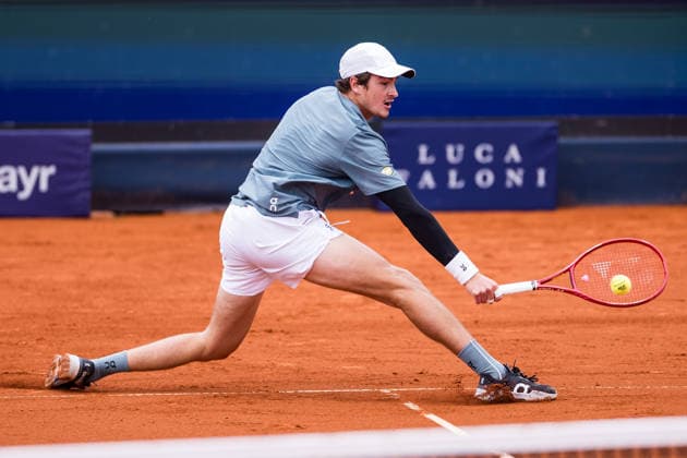 MUNICH, GERMANY - APRIL 15: Joao Fonseca (BRA) during the BMW Open by Bitpanda Singles match between Arthur Rinderknech (FRA) vs Joao Fonseca (BRA) at MTTC Iphitos on April 15, 2026 in Munich, Germany. Bavaria Germany Copyright: xSteffiexWunderlx