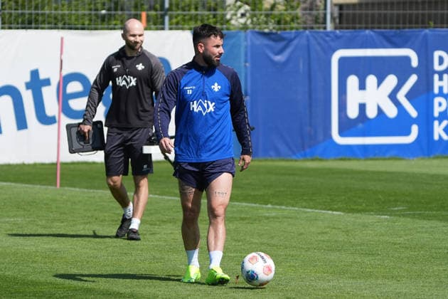 Marco Richter (SV Darmstadt 98) - 15.04.2026 2. Bundesliga, Saison 25 26: SV Darmstadt 98 Training, Stadion am Boellenfalltor, emonline, emspor,