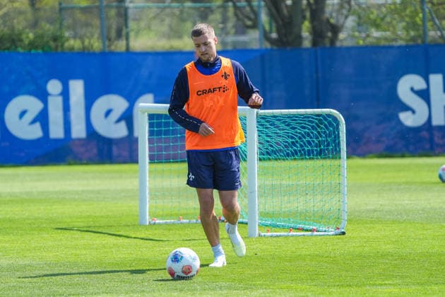 Fabian Nürnberger (SV Darmstadt 98) - 15.04.2026 2. Bundesliga, Saison 25 26: SV Darmstadt 98 Training, Stadion am Boellenfalltor, emonline, emspor,