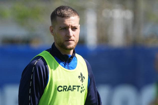 Fabian Nürnberger (SV Darmstadt 98) - 15.04.2026 2. Bundesliga, Saison 25 26: SV Darmstadt 98 Training, Stadion am Boellenfalltor, emonline, emspor,