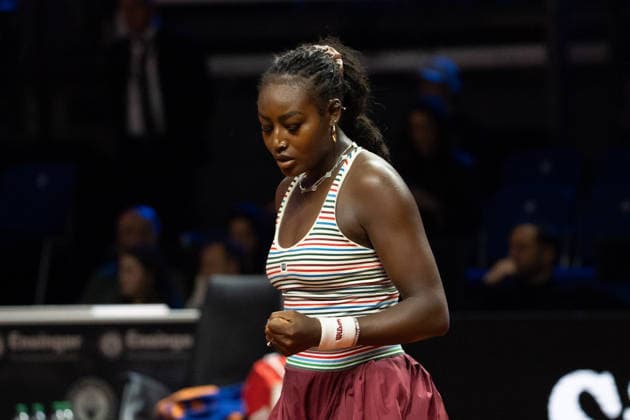 Alycia Parks (USA), Jubel, Emotion, Geste, GER, Alycia Parks vs. Noma Noha Akugue, Tennis, ATP, Tennis Herren Turnier, WTA, Tennis Damen 500, Porsche Tennis Grand-Prix, 15.04.2026, GER, Alycia Parks vs. Noma Noha Akugue, Tennis, ATP-Turnier, WTA 500, Porsche Tennis Grand-Prix, 15.04.2026, Stuttgart Copyright: xEibner-Pressefoto EdwardxCheungx EP_ECG