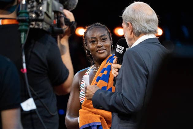 Alycia Parks (USA), Freude, Emotion, GER, Alycia Parks vs. Noma Noha Akugue, Tennis, ATP, Tennis Herren Turnier, WTA, Tennis Damen 500, Porsche Tennis Grand-Prix, 15.04.2026, GER, Alycia Parks vs. Noma Noha Akugue, Tennis, ATP-Turnier, WTA 500, Porsche Tennis Grand-Prix, 15.04.2026, Stuttgart Copyright: xEibner-Pressefoto EdwardxCheungx EP_ECG