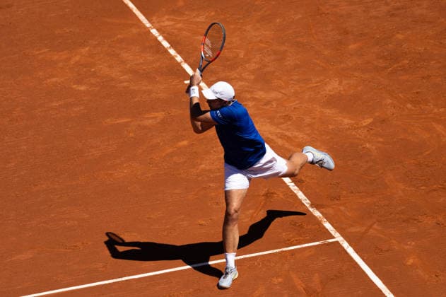 April 15, 2026, Barcelona, Barcelona, Spain: Hamad Medjedovic in action during the round of 16 match of the Barcelona Open Banc Sabadell ATP, Tennis Herren 500 tennis tournament at Real Club de Tenis Barcelona on April 15, 2026 in Barcelona, Spain. Barcelona Spain - ZUMAs316 20260415_znp_s316_040 Copyright: xMartixSeguraxRamonedax