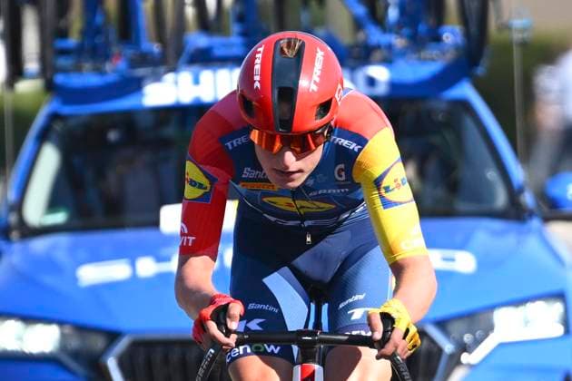 Ronde van Limburg 2026 Cycling Race TONGEREN, BELGIUM - APRIL 15 : Withen Philipsen Albert (DEN) of Lidl - Trek during the 73rd edition of Ronde van Limburg an UCI Class 1.1 one day cycling road race for Men Elite of 178 km with start in Hasselt and finish in Tongeren on April 15, 2026 in Tongeren, Belgium, 15 04 2026 ( Motordriver Guy De Vuyst - Tongeren Belgium  Copyright: xVincentxKalutx