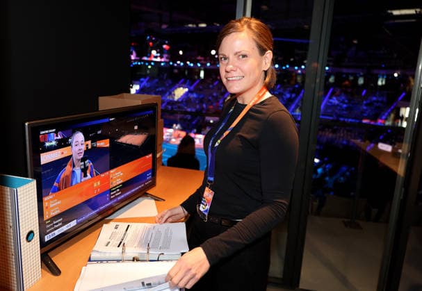 15.04.2026, Deutschland, Stuttgart, Porsche Tennis Grand Prix 2026, Marcia Andorka (Pressezentrum)