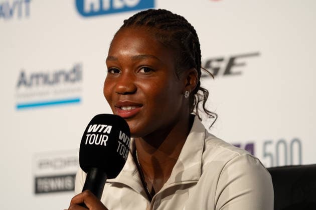 Noma Noha Akugue (GER), Pressekonferenz, Interview, GER, Alycia Parks vs. Noma Noha Akugue, Tennis, ATP, Tennis Herren Turnier, WTA, Tennis Damen 500, Porsche Tennis Grand-Prix, 15.04.2026, GER, Alycia Parks vs. Noma Noha Akugue, Tennis, ATP-Turnier, WTA 500, Porsche Tennis Grand-Prix, 15.04.2026, Stuttgart Copyright: xEibner-Pressefoto EdwardxCheungx EP_ECG