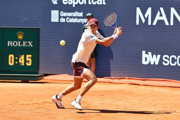 Alex De Minaur (AUS), APRIL 15, 2026 - Tennis : De Minaur during singles 2nd round match against Hamad Medjedovic on the Barcelona Open Banc Sabadell tennis tournament at the Real Club de Tenis de Barcelona in Barcelona, Spain. Noxthirdxpartyxsales  aflo_327026957