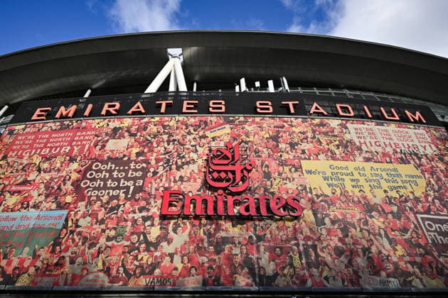 The Emirates Stadium, ready for the UEFA Champions League match between Arsenal and Sporting CP at the Emirates Stadium, London, England on 15 April 2026. Copyright: xPhilxHutchinsonx 44830001