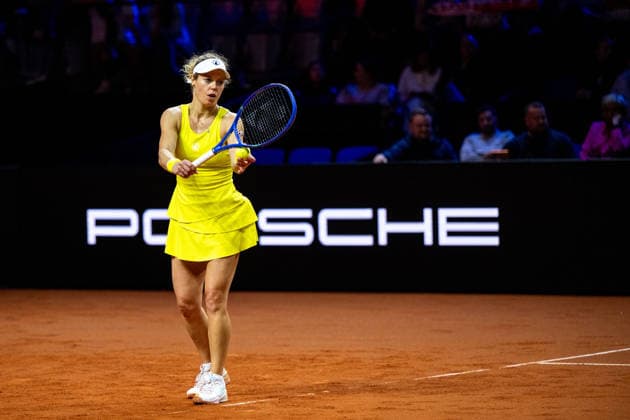 Laura Siegemund (Deutschland) im Bild, Laura Siegemund (Deutschland) vs Iga Swiatek (Polen), GER, Porsche Tennis Grand Prix Stuttgart, WTA, Tennis Damen 500, 15.04.2026 GER, Porsche Tennis Grand Prix Stuttgart, WTA 500, 15.04.2026 Stuttgart Copyright: xEibner-Pressefoto Memmlerx EP_MMR