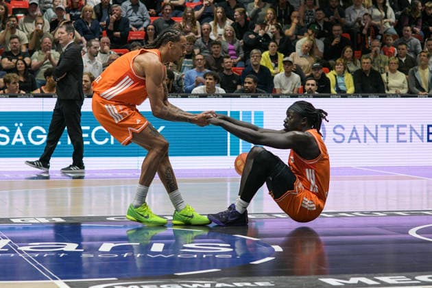 easyCredit Basketball Bundesliga, 23. Spieltag, Niners Chemnitz -Ratiopharm Ulm 15.04.2026 ab 20:00 Uhr Chemnitz, Chemnitz Arena Im Foto: Kevin Yebo(0) easyCredit Basketball Bundesliga, 23. Spieltag, Niners Chemnitz - Ratiopharm Ulm Chemnitz Sachsen Deutschland