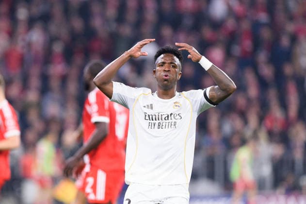 Bayern Munich v Real Madrid - UEFA Champions League 2025 26 MUNICH, GERMANY - APRIL 15: Vinicius Junior (7 Real Madrid) dejected after a missed chance during a UEFA Champions League 2025 26 match between Bayern Munich and Real Madrid in Munich on April 15, 2026 (Photo by Sven Beyrich Sports Press Photo) Bayern Munich v Real Madrid - UEFA Champions League 2025 26