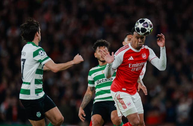 Champions League 2025 26 Quarter Final 2nd Leg Arsenal v Sporting CP Emirates Stadium 15.04.2026 William Saliba of Arsenal l Champions League 2025 26 Quarter Final 2nd Leg Arsenal v Sporting CP Emirates Stadium 15.04.2026 Photograph By Marc Aspland The Times  Copyright: xMarcxAsplandx NINTCHDBPICT001073765414