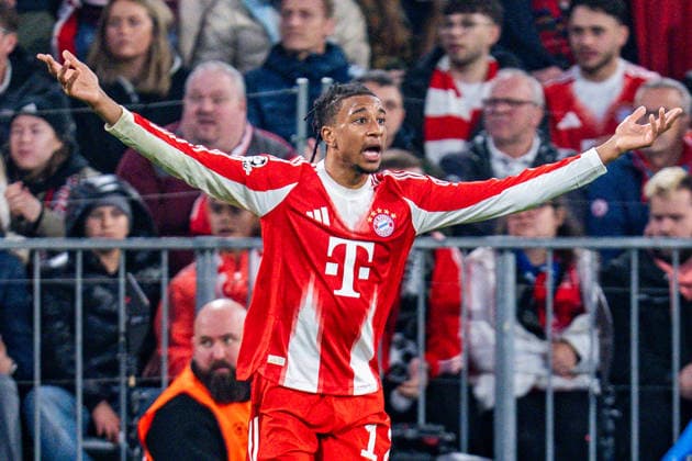 15.04.2026, FC Bayern München vs. Real Madrid, UEFA Champions League, Viertelfinale-Rückspiel Michael Olise (FC Bayern Muenchen, 17) Regulations prohibit any use of photographs as image sequences and or quasi video Copyright: xBahhoxKarax