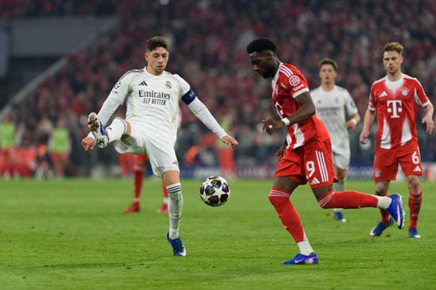 Bayern Munich v Real Madrid - UEFA Champions League 2025 26 MUNICH, GERMANY - APRIL 15: Federico Valverde (8 Real Madrid) during a UEFA Champions League 2025 26 match between Bayern Munich and Real Madrid in Munich on April 15, 2026 (Photo by Sven Beyrich Sports Press Photo) Bayern Munich v Real Madrid - UEFA Champions League 2025 26