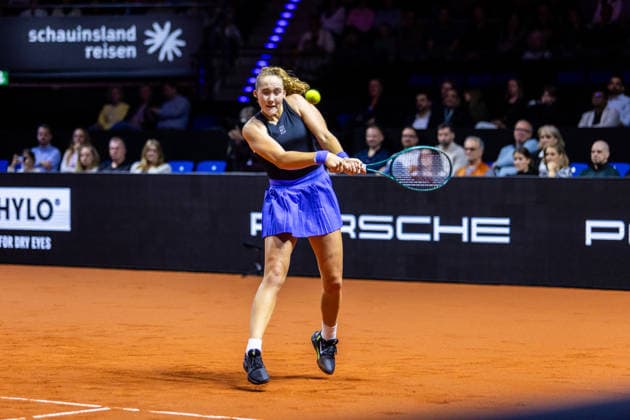 15.04.26 Porsche Tennis Grand Prix Stuttgart Deutschland, Stuttgart, 15.04.2026, Tennis, Porsche Tennis Grand Prix Stuttgart: Mirra Andreeva (Russland).