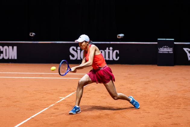 15.04.26 Porsche Tennis Grand Prix Stuttgart Deutschland, Stuttgart, 15.04.2026, Tennis, Porsche Tennis Grand Prix Stuttgart: Shuai Zhang (China).