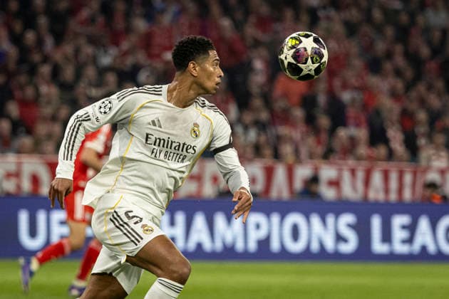 FOOTBALL : Bayer de Munich - Real Madrid - UEFA Champions League - Allianz Arena - 15 04 2026 jude bellingham 5  Copyright: xelyxandroxcegarrax