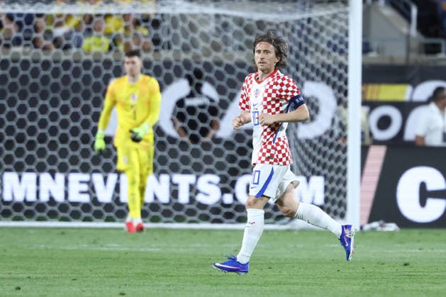 ORLANDO, FL - MARCH 26: Croatia midfielder Luka Modric (10) jogs across the field in the second half during the Road to 26 match between Colombia and Croatia on Thursday, March 26, 2026 at Camping World Stadium in Orlando, FL (Photo by Peter Joneleit Icon Sportswire) SOCCER: MAR 26 Road to 26 Colombia vs Croatia EDITORIAL USE ONLY Icon260326149