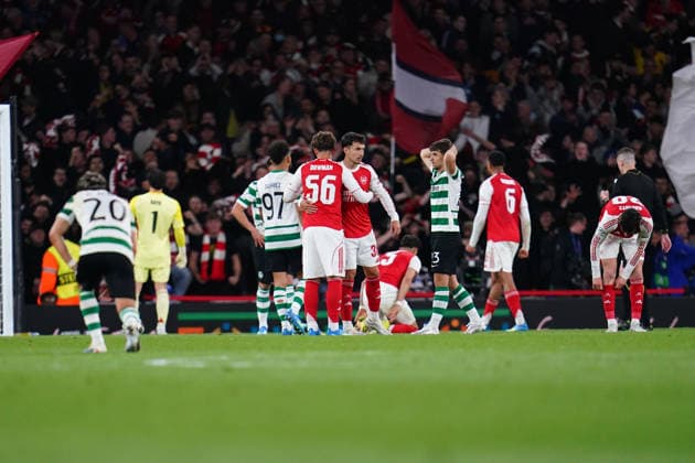 UEFA Champions League Quarter Finals Arsenal v Sporting CP Full time scenes during the UEFA Champions League Quarter Finals match Arsenal vs Sporting CP at Arsenal stadium, London, United Kingdom on 15 April 2026 (Photo by Harvey Murphy News Images) Copyright: xHarveyxMurphy NewsxImagesx