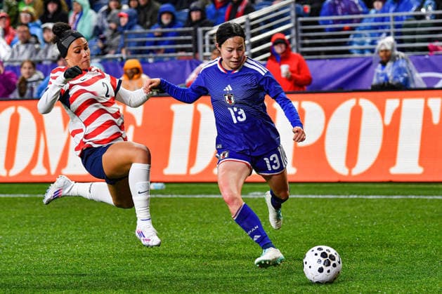 April 14, 2026: = during the US Womens national team, Nationalteam friendly match vs Japan. Japan defeated the US 1-0. CSM US Womens Soccer 2026: APR 14 Japan At USA  - ZUMAc04_ 20260414_zma_c04_215 Copyright: xStevexFaberx
