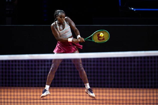 Alycia Parks (USA) im Bild, Alycia Parks (USA) vs Noma Noha Akugue (Deutschland), 1. Runde, GER, Porsche Tennis Grand Prix Stuttgart, WTA, Tennis Damen 500, 15.04.2026 GER, Porsche Tennis Grand Prix Stuttgart, WTA 500, 15.04.2026 Stuttgart Copyright: xEibner-Pressefoto Memmlerx EP_MMR