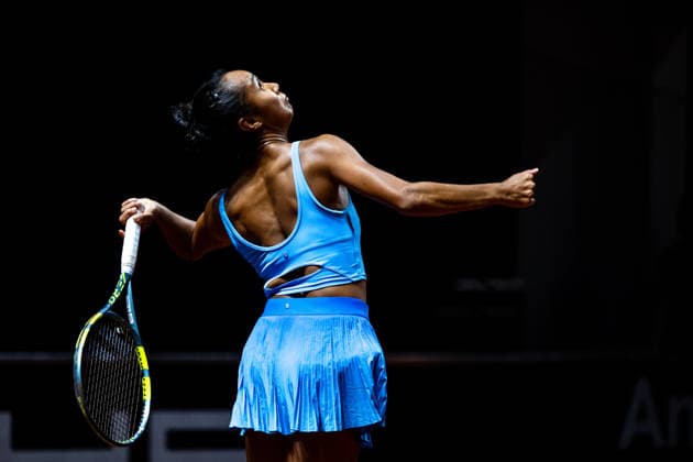 Leylah Fernandez (Kanada), Viertelfinale Doppel, GER, Porsche Tennis Grand Prix Stuttgart, WTA, Tennis Damen 500, 15.04.2026 GER, Porsche Tennis Grand Prix Stuttgart, WTA 500, 15.04.2026 Stuttgart Copyright: xEibner-Pressefoto Memmlerx EP_MMR
