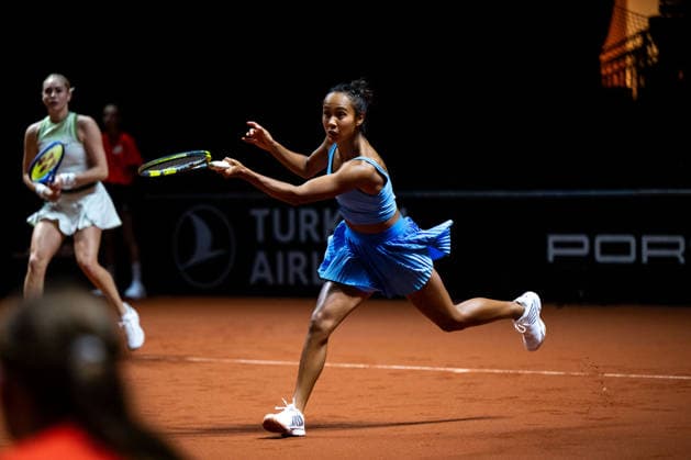 Leylah Fernandez (Kanada), Viertelfinale Doppel, GER, Porsche Tennis Grand Prix Stuttgart, WTA, Tennis Damen 500, 15.04.2026 GER, Porsche Tennis Grand Prix Stuttgart, WTA 500, 15.04.2026 Stuttgart Copyright: xEibner-Pressefoto Memmlerx EP_MMR
